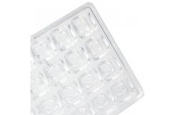 China Cube Shape Custom Chocolate Molds DIY PS 3D Silicone Chocolate Molds supplier
