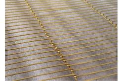 China Decorative Metal Flexible Mesh Curtain, Copper Metal Partition Wire Mesh supplier