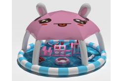 China Children Inflatable Water Pool Customized With Small Floating Toys supplier