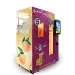 Shopping Mall Commercial Orange Juice Vending Machine Coins And Notes Acceptors for sale