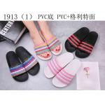 Summer Rainbow Strips Casual EVA Material Slippers for sale
