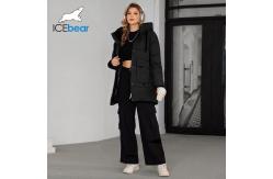 China Windproof Soft Bio-down Jacket With Polyester Lining Classic Woman Coat supplier
