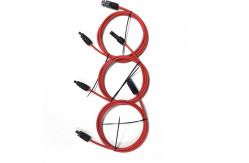 China MC4 Flexible Solar Power Extension Cable Temperature Rating 105°C supplier