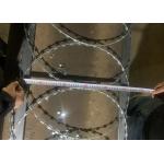 500mm Coil Diameter Flat Rape Coils Razor Wire To Security Fence for sale