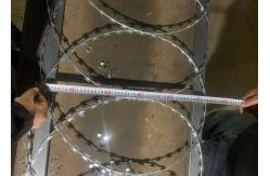 China 500mm Coil Diameter Flat Rape Coils Razor Wire To Security Fence supplier