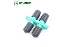 China Flange 2 Ports Duplex ST Fiber Optic Adapter Plastic Housing supplier