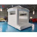 Commercial Factory Inflatable White Wedding Bouncy Castle Jumping House For Party for sale