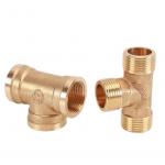 Industry Water Pipe ANSI JIS DIN Standard Copper Nickel Equal Tee For Threaded Connection for sale