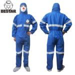 Breathable Disposable Protective Coverall SMS Reflective Coverall TYPE 5 6 for sale