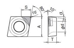 China High Precision Turning Lathe Tool Inserts Hard Alloy Ccgw Ccmt Pcd Inserts supplier