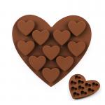 Multi Shaped 128g 10 Cavities Silicone Chocolate Molds for sale