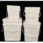 Chemical Resistant Square Plastic Bucket with IML/Thermal Transfer/Screen Printing for sale