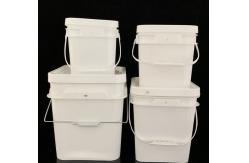 China Handle Included White Square Plastic Vessel for Enhanced Functionality supplier
