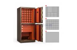 China Double Compartment Jewelry Lock Box Fingerprint Lock H1680mm Safe Watch Box supplier