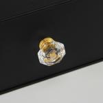 Handmade Luxury Hair Extension Packaging Box Black Cardboard Drawer Box