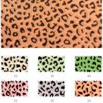 Leopard Dot Printed 180cm Rib Stretch Knitted Fabric Polyester Cotton Dress Fabric
