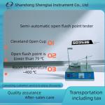 Determination of flash point of plasticizers SD3536 semi-automatic open flash point tester for sale