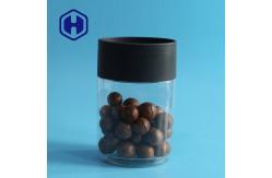 China Empty Almond Nuts Biscuits Oval Plastic PET Jar Stackable 716ml supplier