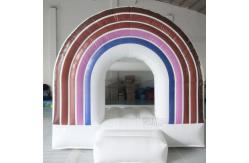 China Party Rainbow Bouncy House Inflatable Jumping Bouncer PVC Bounce Castle supplier