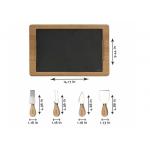 High End Professional Bamboo Cheese Board Set With Slate And Knife Sets