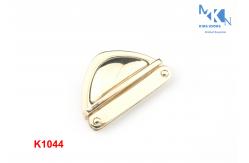 China Light Gold Handbag Twist Lock 48mm , High Grade Turn Lock Clasp Hardware supplier