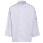 Stand Up Collar White Chef Coat for sale