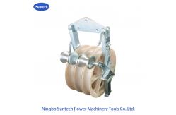 China 60kn Conductor Stringing Blocks Transmission Line Grounding Roller supplier
