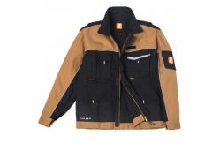 China Concealed Front YKK Zip Multi Pocket Work Jacket With Flap supplier