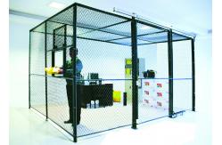 China 2 Sides Wire Mesh Security Partitions Lockable Storage Cages Powder Coated supplier