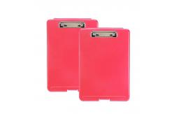 China Writable Plastic A4 Document Box Transparent Storage Box Silk Printed 24x35cm supplier