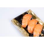 Disposable Sushi Containers with Lids Square Food Container Take Out Sushi Tray for sale