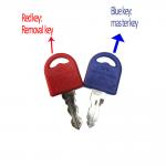 Plastic Key Cap Chrome plating  Black Metal Cabinet Locks