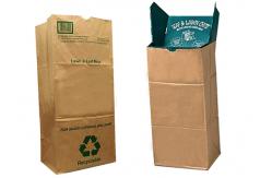China Brown Biodegradable Flexo Print Paper Refuse Bags Multiwall supplier