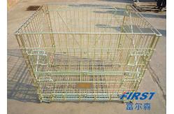 China Wire mesh container used in storing goods in warehouse supplier