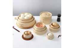 China High Refreshment Wooden Cooking Utensils 15cm 26cm 30cm Bamboo Steamer Cover supplier