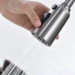 Retractable 360 Degree Rotation Faucets SUS304 Single Hole Pull Down Kitchen Faucet for sale