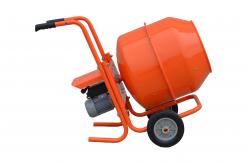 China 140L Mini Cement Mixer Two Wheels Cement Mixer Machine Fixing Structure supplier