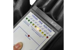 China Lengthen Anti Static Gloves Polyester Black ESD PU Palm Coated supplier