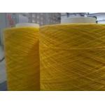 2 Ply Colored Yellow Ripcord Twist Polyester Yarn Used For UTP CAT6 Network Cable for sale