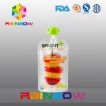 Customized Printed Stand up reusable spout pouch for liquid pakaging
