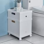 Rectangle 26*33cm Plastic Storage Bins With Wheels For Clothes