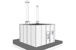 China Advanced Ventilation Auto Paint Mixing Rooms Dust Extraction Systems For Materials supplier