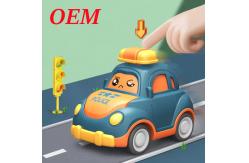 China Custom Plastic Toy PVC Pull Back Car Toys With Customized Designs supplier