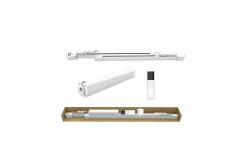China Motorized Adjustable Telescopic Curtain Rod Track Remote Tuya Wifi App Control supplier
