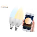 Smart Candle Bulb Bluetooth Mesh Network APP Group Voice Control 2700k To 6500k CCT for sale