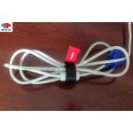 Custom Logo Black Nylon hook and loop fastener straps For Electrical Cable for sale