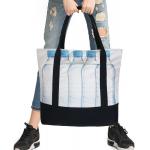 White Eco Canvas Bags With Clear LGO Beautiful Pictures Simple Style