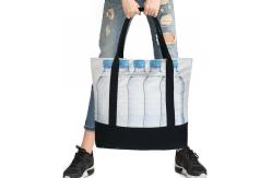 China White Eco Canvas Bags With Clear LGO Beautiful Pictures Simple Style supplier
