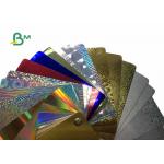 375gsm Laser Cardboard Paper Roll / Laminaied Metalized Paper Board For Cigarette Case for sale