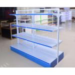 Chain Store Supermarket Display Shelving Wire Mesh Storage Shelves Light Duty for sale